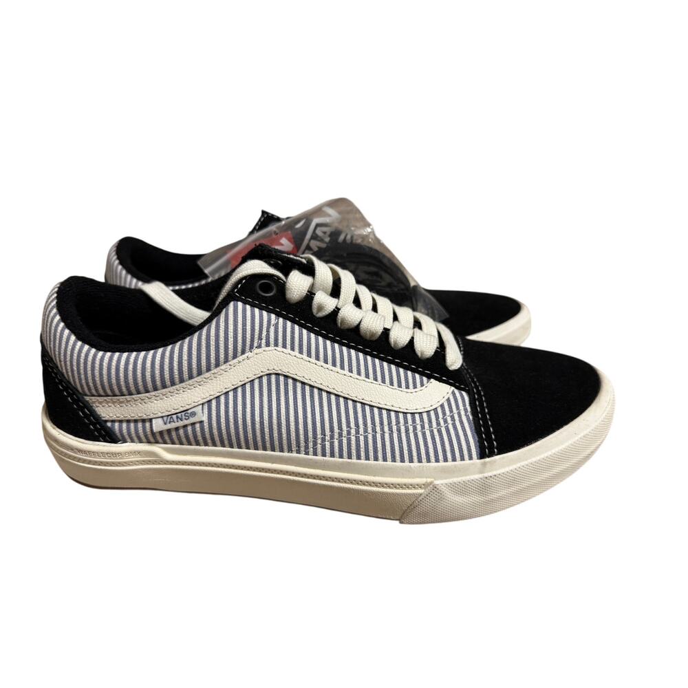 NEW Vans Pop Crush Federal Biking BMX Men's Blue White Stripe  Popcush, 7.5